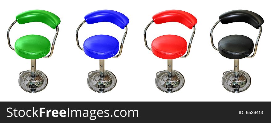 Colorful Chairs Isolated