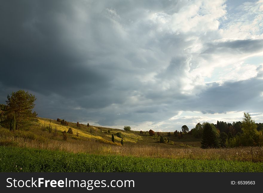 Beautiful autumn hills