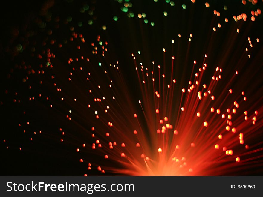 The colorful light over black background. The colorful light over black background