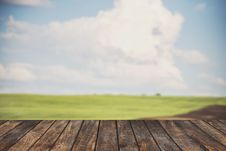 Wood Top On Summer Landscape Stock Photo Wood Top On Summer Landscape Stock Photo