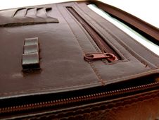 Brown Briefcase Inside Royalty Free Stock Images