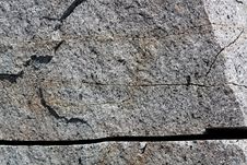 Cracked Rock Royalty Free Stock Photography
