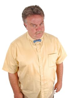 Irritable Bowtie Man Royalty Free Stock Photography Irritable Bowtie Man Royalty Free Stock Photography