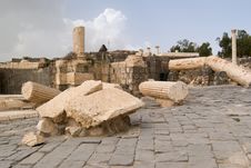 Ruins Of Roman Temple In Beit Shean Royalty Free Stock Photo Ruins Of Roman Temple In Beit Shean Royalty Free Stock Photo