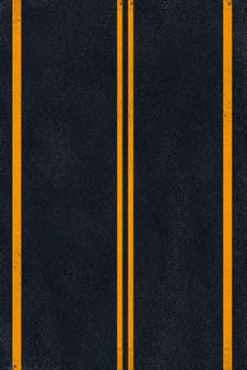 Yellow Marking On Black Asphalt Stock Photo Yellow Marking On Black Asphalt Stock Photo