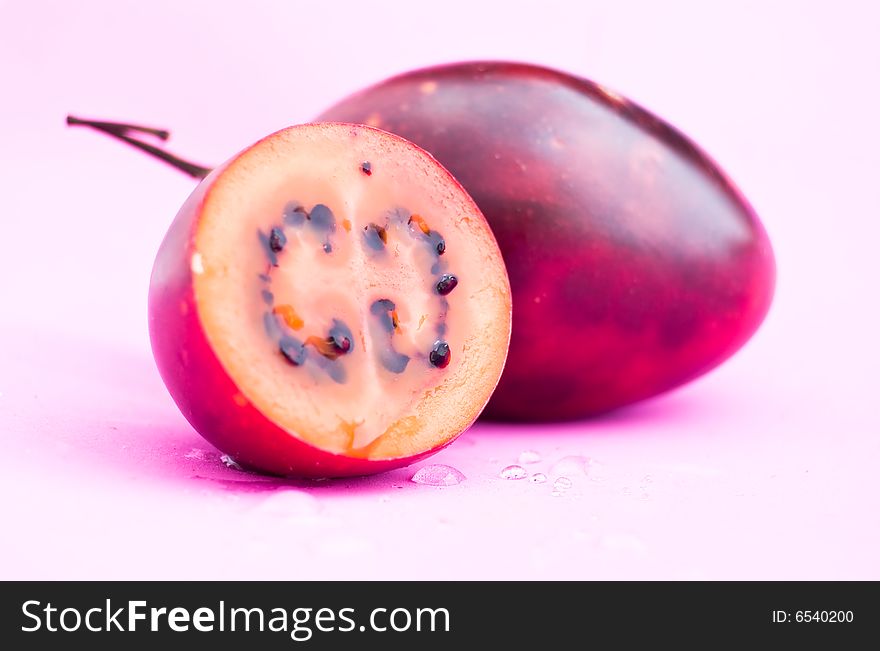 Tamarillo Isolated On Pink