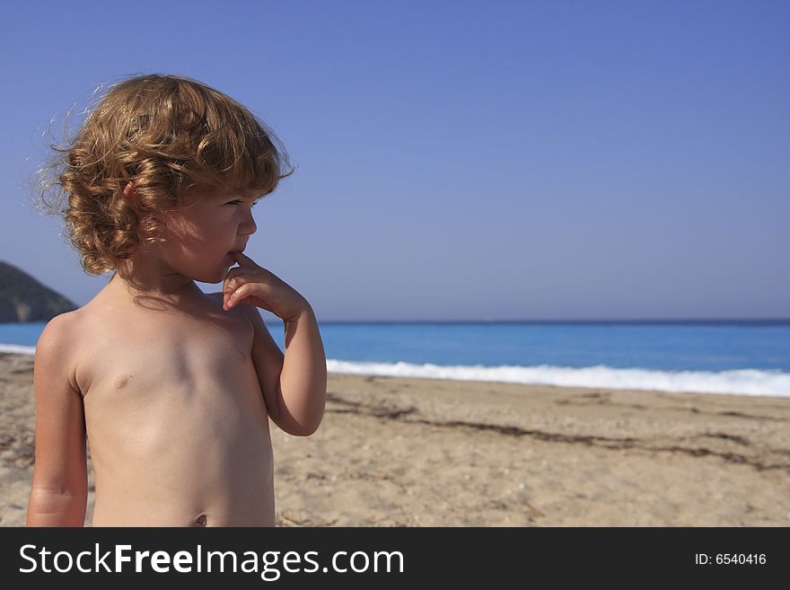 Child and the sea