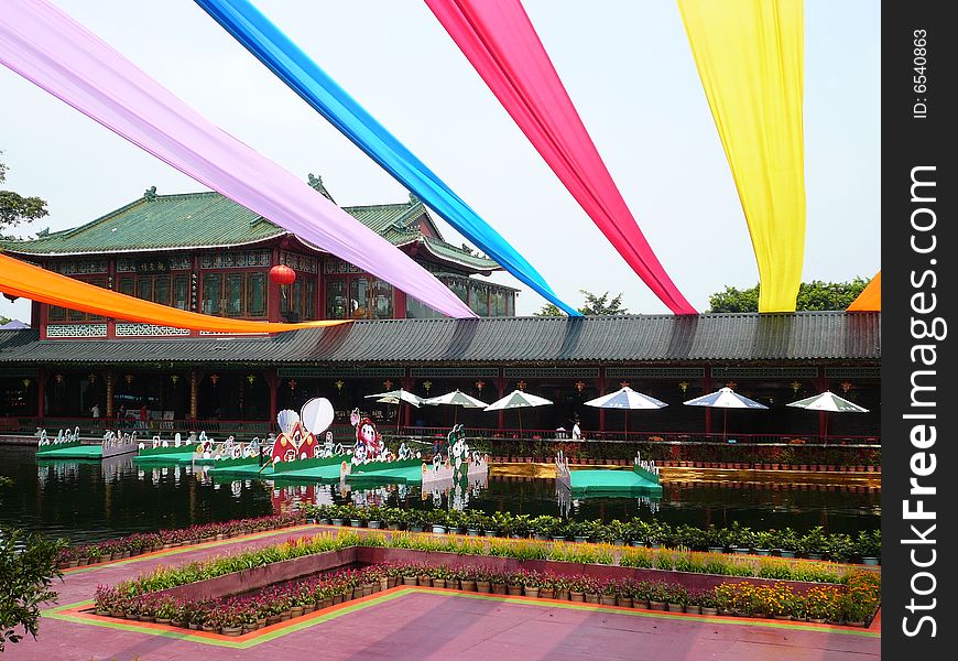 A outdoor spaces for the celebration of Beijing Olympics. A outdoor spaces for the celebration of Beijing Olympics