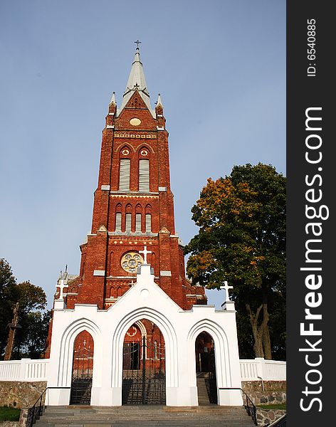 A historic Catholic Church in Lithuania, Kelme