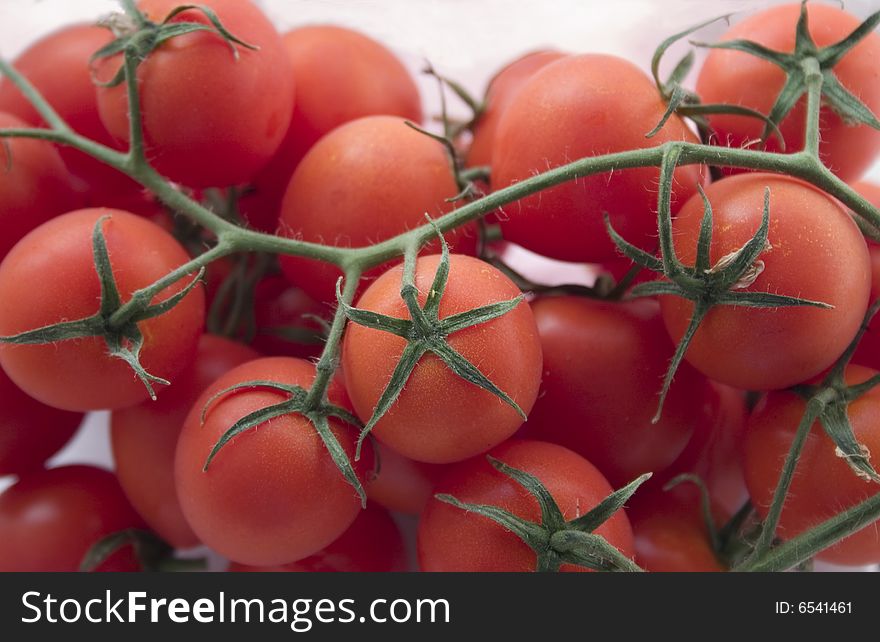 Red cherry tomatoes type Pachino