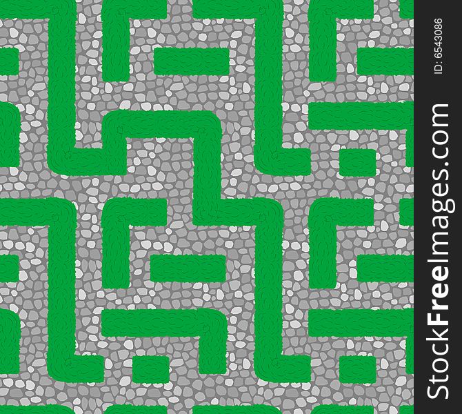 Seamless Labyrinth Pattern