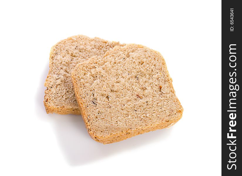 Homemade bread with tomato and basil