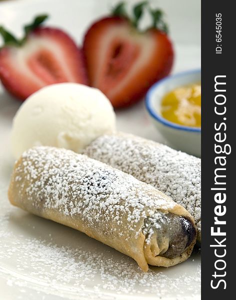 Blueberry spring rolls 3