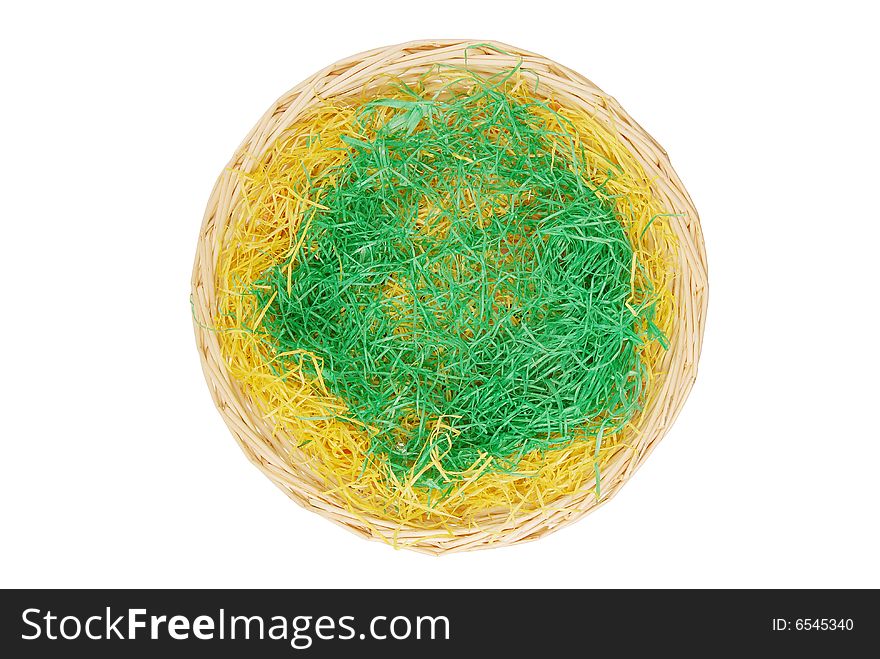 Empty rattan easter nest. Put in your own eggs!. Empty rattan easter nest. Put in your own eggs!