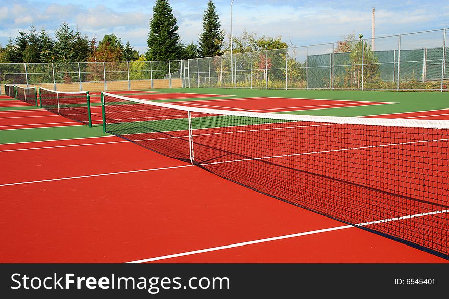 A Trio of Tennis Courts