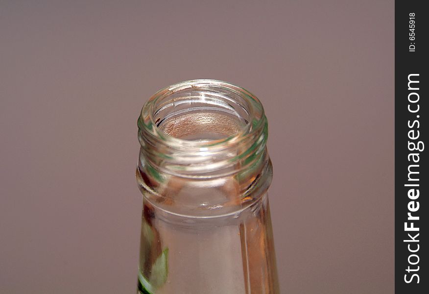 Clear glass bottle top (beer bottle)