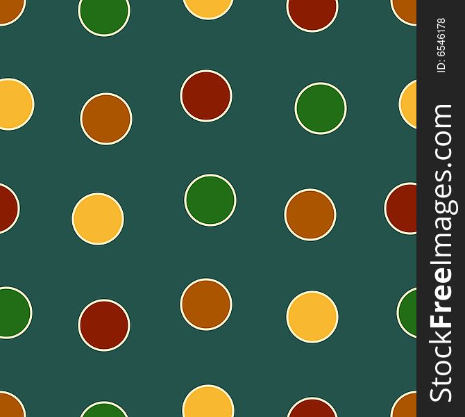 Polka Dots background pattern in bold colors. Polka Dots background pattern in bold colors