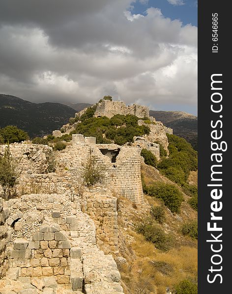 Nimrod Fortress was built in 1228 by the Ayyubi governor Al-Aziz 'Othman as a preemptory strategic move. Frederick II's army was headed from Acre to Damascus and Al-Aziz 'Othman saw the fortress as a way of blocking the road to Frederick's troops