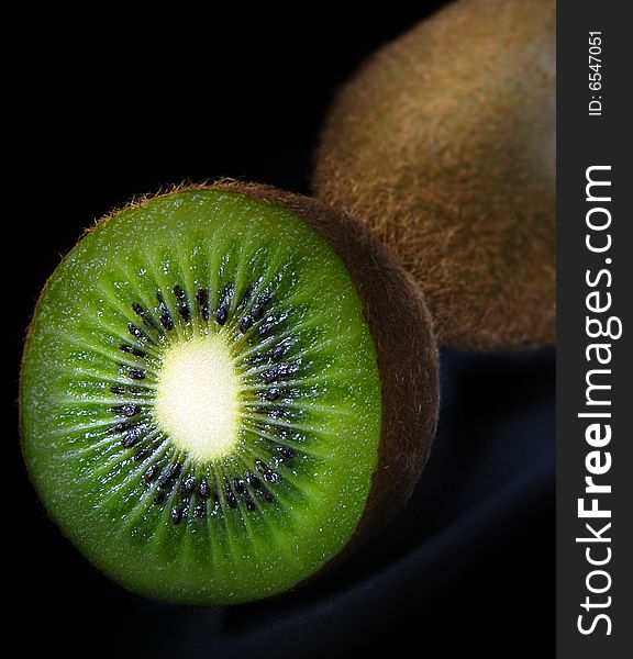 Close-up of a kiwi fruit