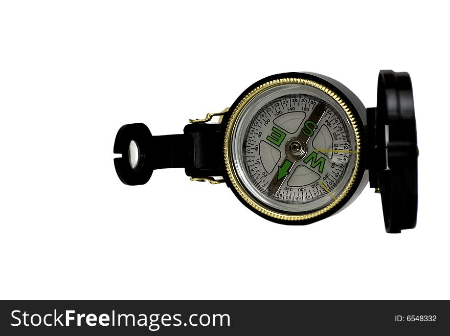Compass on a white background. Compass on a white background