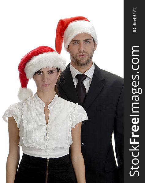 Portrait Of Couple Santa