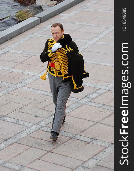 Russian uniform of cavalry.