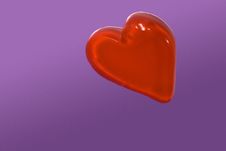 Red Candy Heart Stock Photography Red Candy Heart Stock Photography