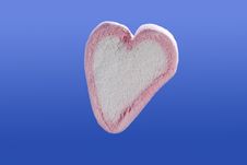 Marshmallow Candy Heart Royalty Free Stock Images