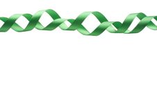 Green Ribbon Border Stock Photos Green Ribbon Border Stock Photos