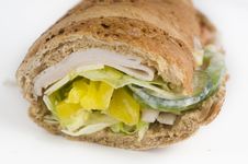 Turkey Sandwich Royalty Free Stock Photography Turkey Sandwich Royalty Free Stock Photography