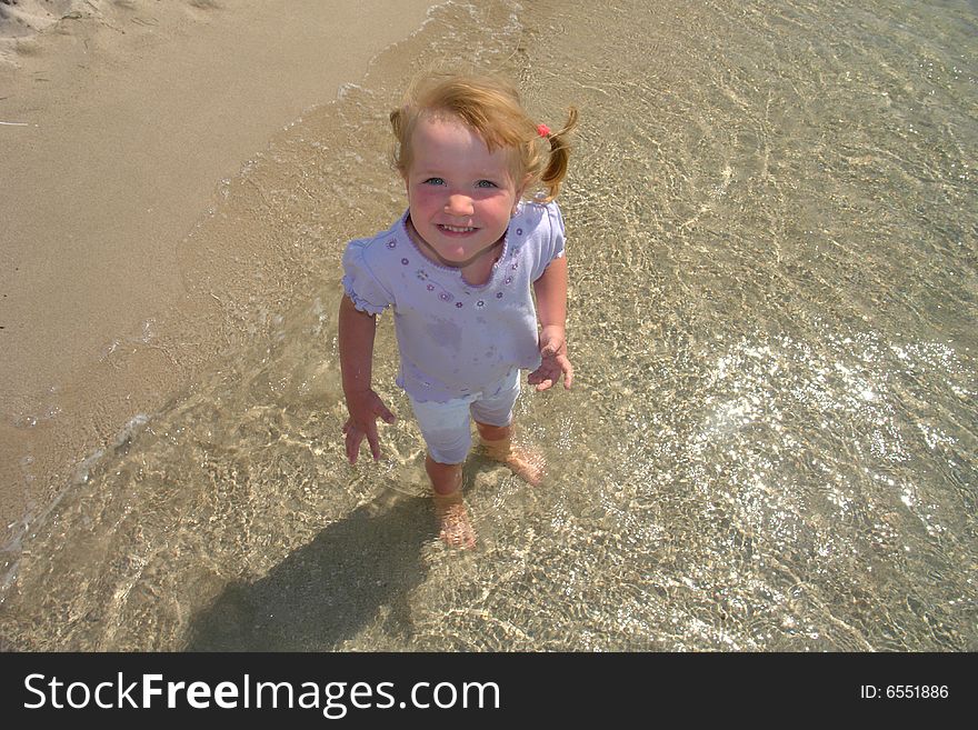 The child on the sea