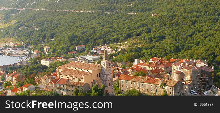Bakar - Croatia postcard: small seaside town Bakar panorama