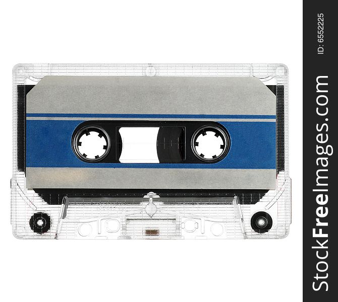 Old Cassette Isolated On White