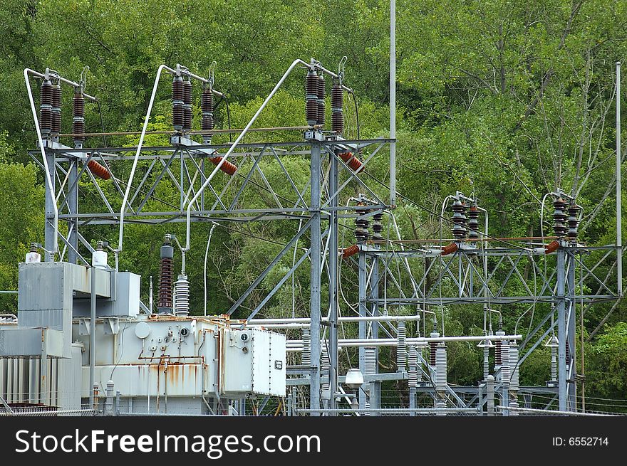 Close up of an Electrical Power Station. Close up of an Electrical Power Station