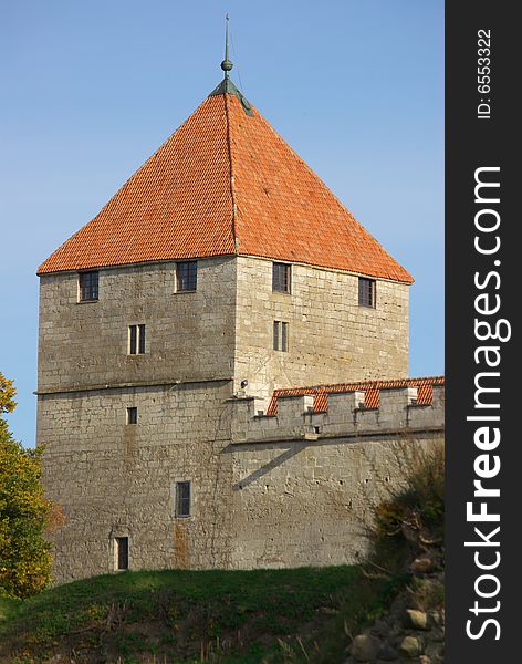 Kuressaare Castle In Bright Autumn Colors