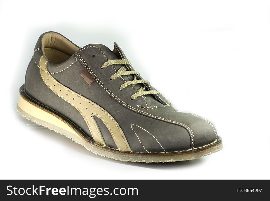 Gray sport shoe for men. Gray sport shoe for men.