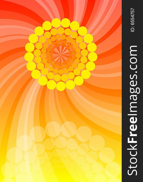 Vector illustration of Abstract Orange