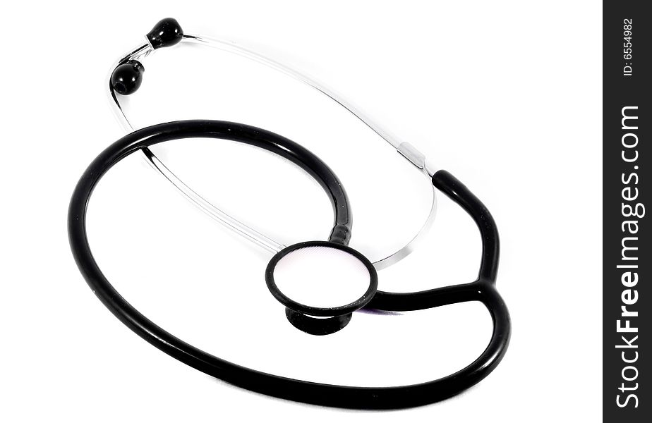 A common clinical stethoscope (phonendoscope) - close up