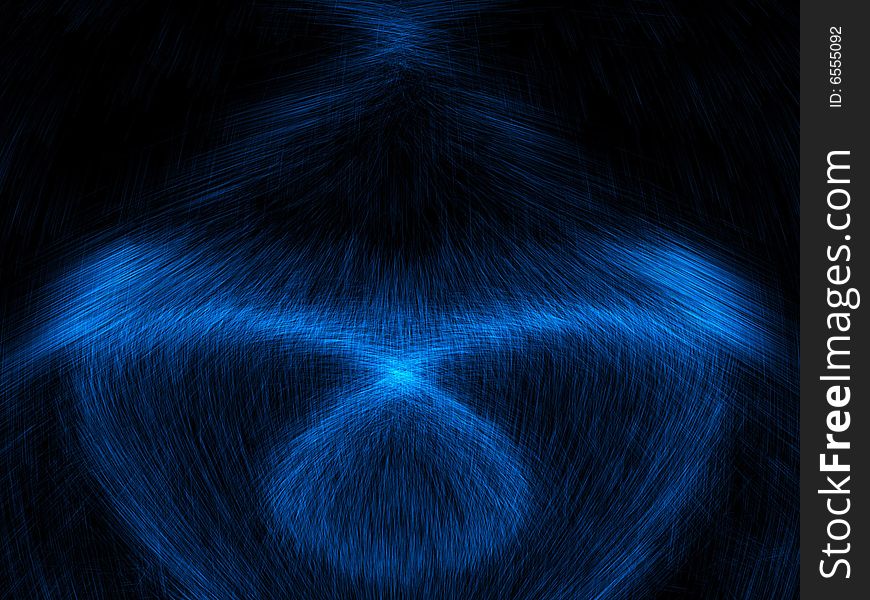 Fantasy Blue Particles In Alien Arranges