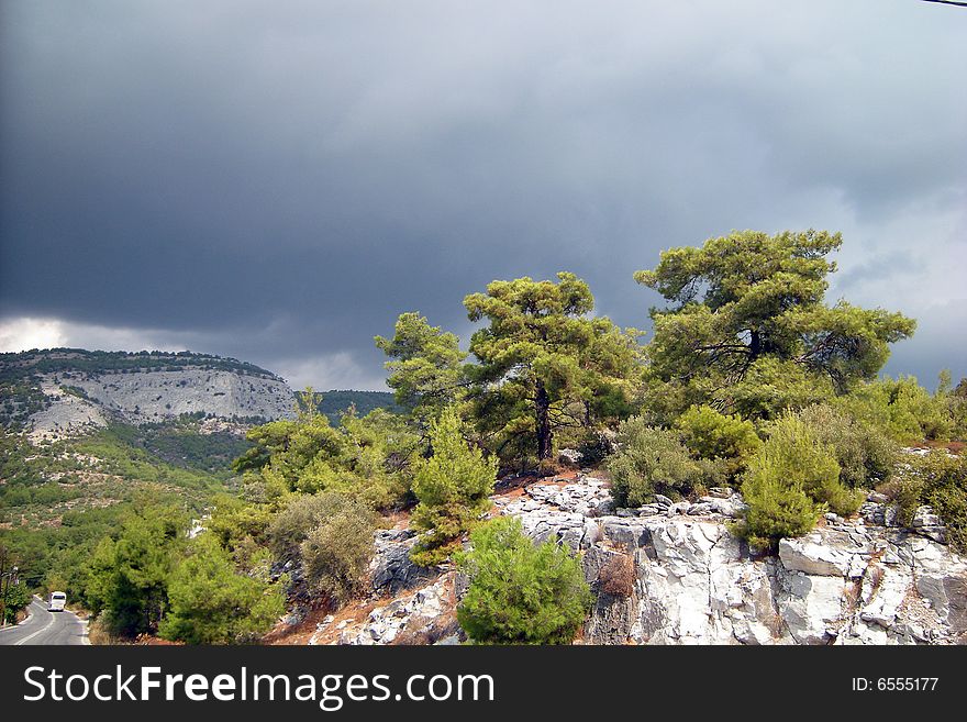 Cloudy day Thassos island Greece. Cloudy day Thassos island Greece