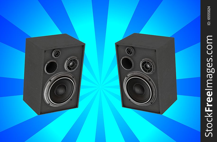 Audio system equipement with retro background