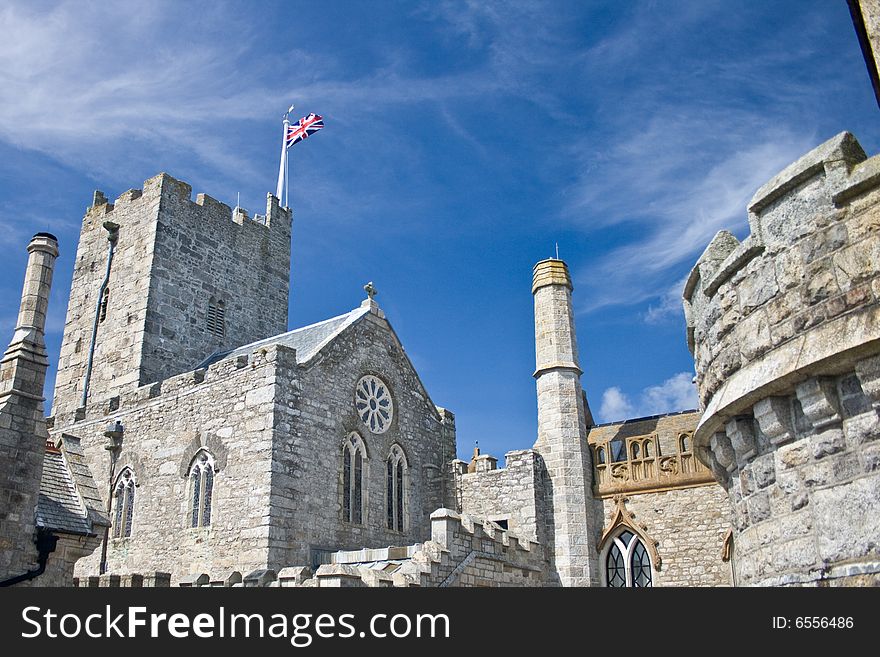 A picture of the castle of St Michaels mount Cornwall. A picture of the castle of St Michaels mount Cornwall