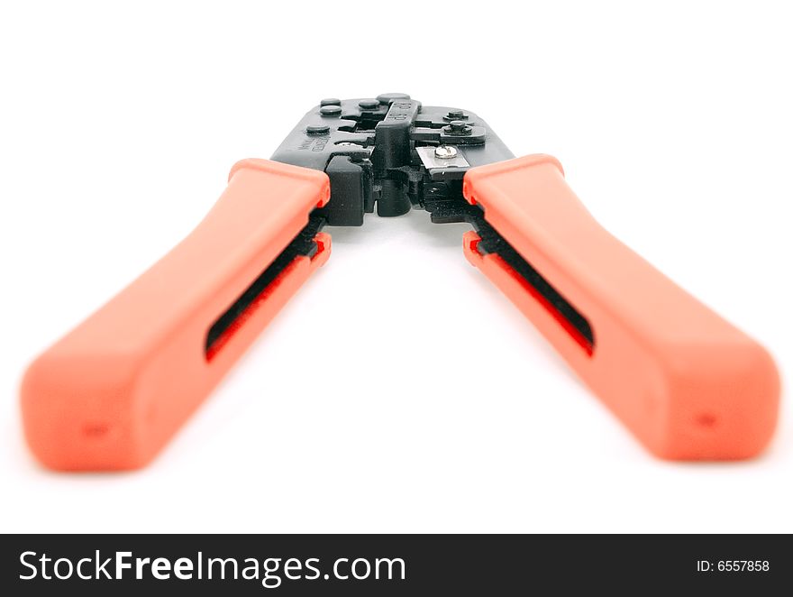 Isolated crimpers on white background