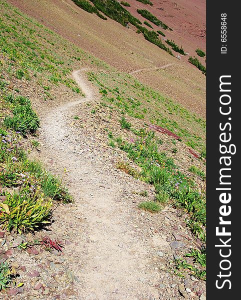 Carthew-Alderson Trail in Waterton National Park Alberta Canada. Carthew-Alderson Trail in Waterton National Park Alberta Canada