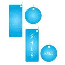 Set Of Four Sparkling Blue Badges Royalty Free Stock Photo Set Of Four Sparkling Blue Badges Royalty Free Stock Photo