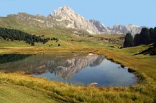 Dolomites Reflection Royalty Free Stock Photo Dolomites Reflection Royalty Free Stock Photo