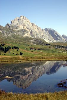 Dolomites Reflection Royalty Free Stock Photo Dolomites Reflection Royalty Free Stock Photo