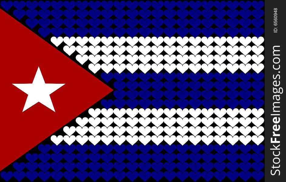 An illustration of Cuba flag. An illustration of Cuba flag