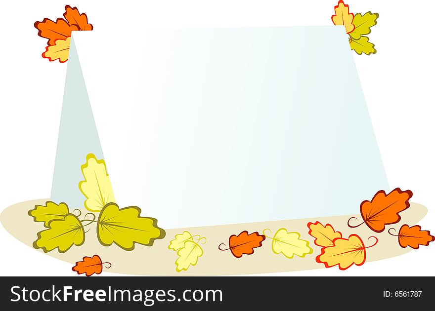 Autumn card for your design