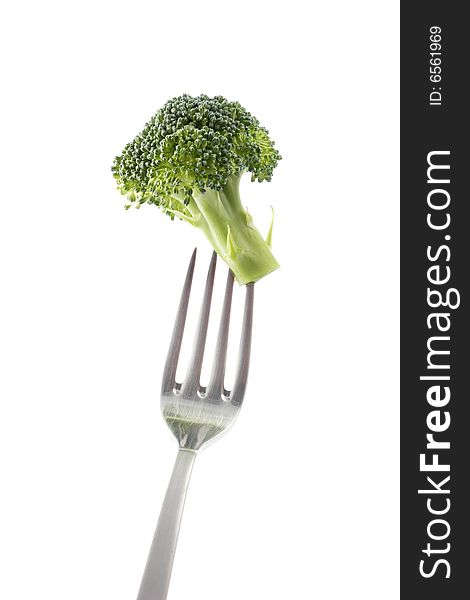 Broccoli isolated on white